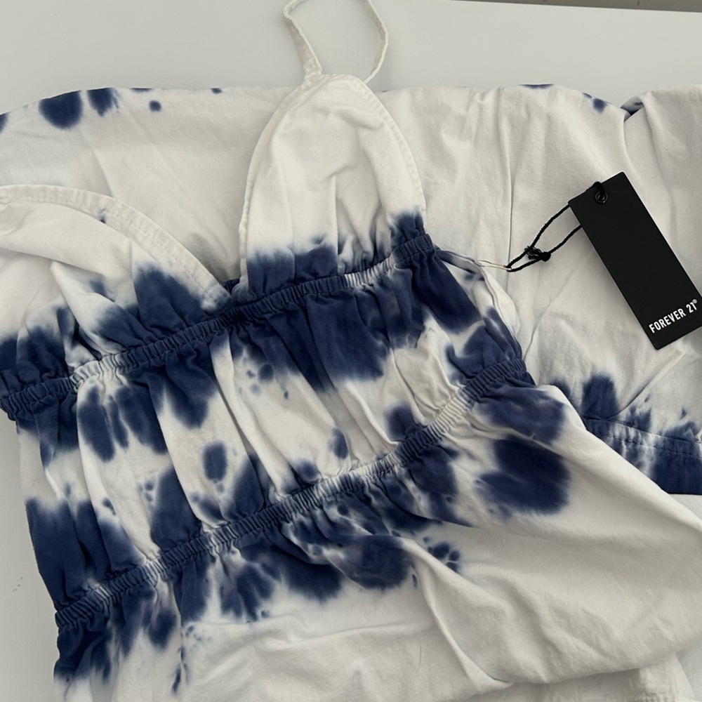 Twill Tie-Dye Cami Maxi Dress